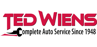 Ted Wiens Complete Auto Service logo in red and black.