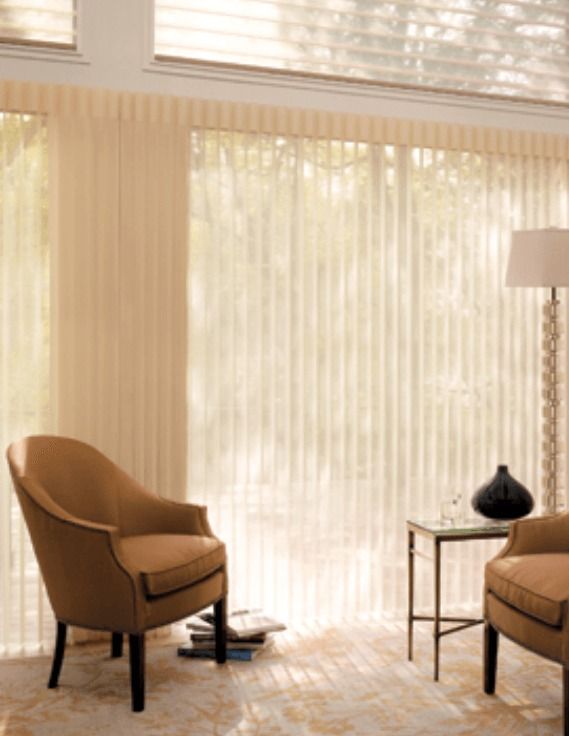 A Living Room With Two Chairs and a Lamp — Simply Smarter Blinds in Tea Gardens, NSW