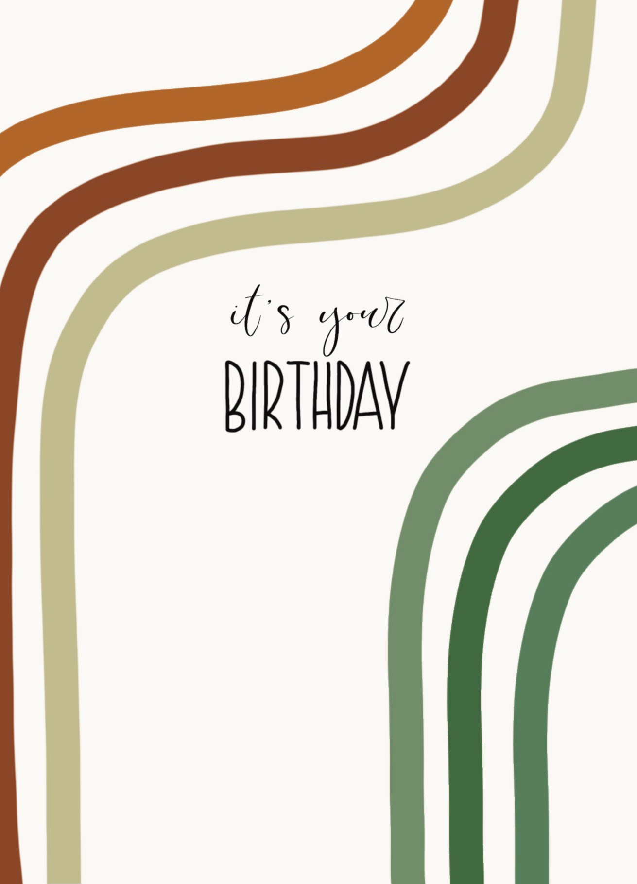 wenskaart 'it's your birthday'