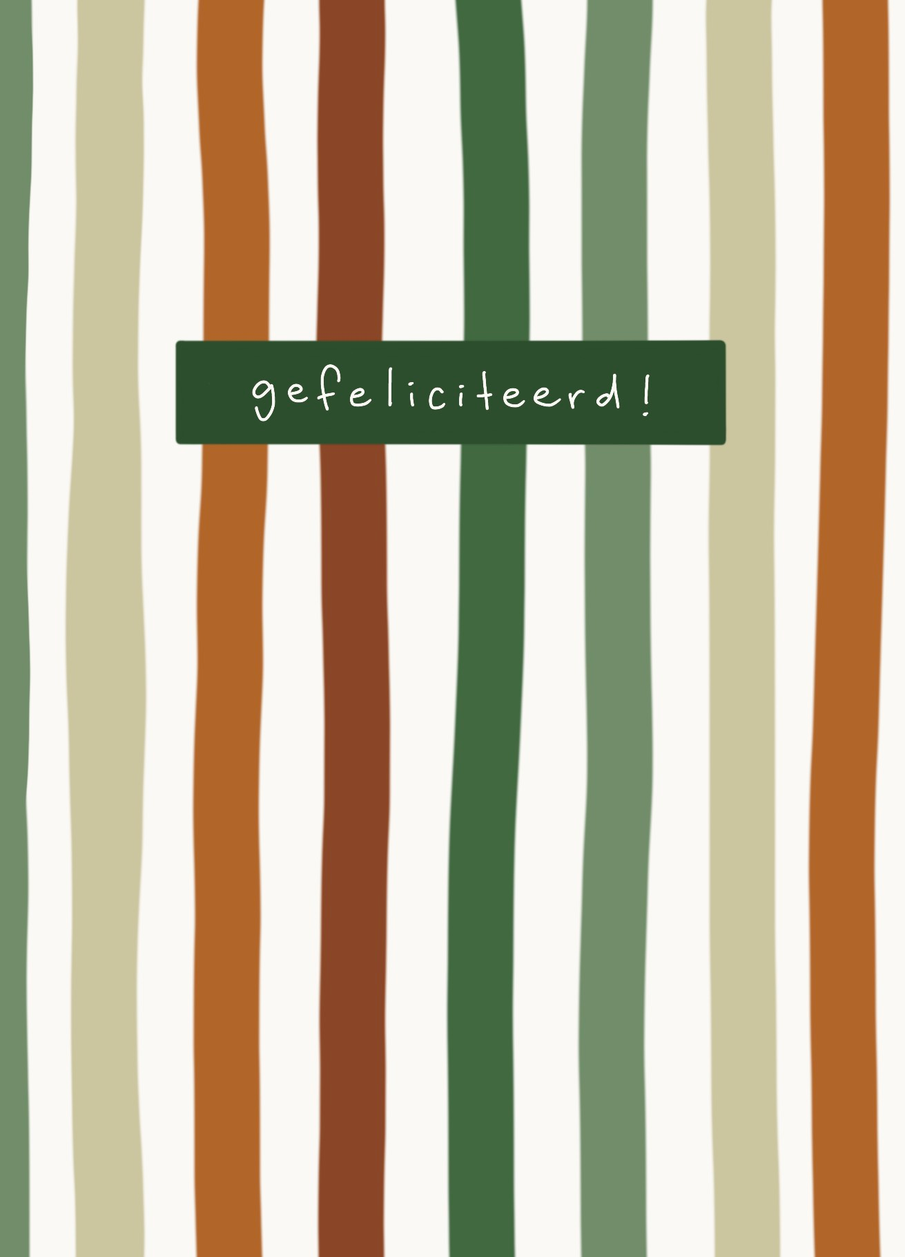 wenskaart 'gefeliciteerd!'