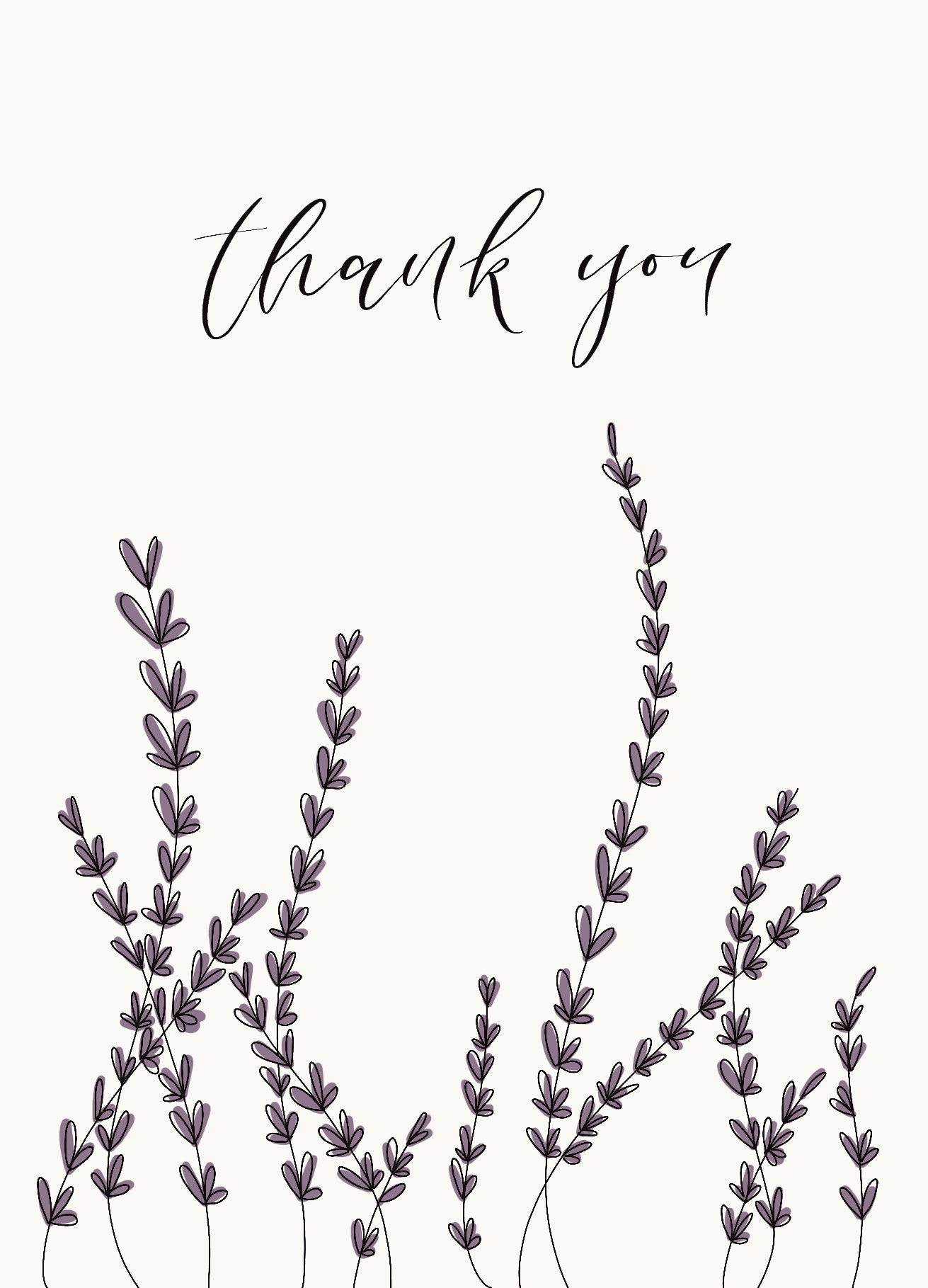 wenskaart 'thank you'