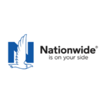 Nationwide insurance logo featuring a blue 