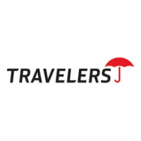 Travelers Insurance logo: Black text 