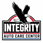 Logo for Demo Auto Repair: text with a gear icon, red and navy colors.