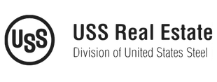 USS Real Estate logo with circular U.S.S. mark and subtitle “Division of United States Steel”