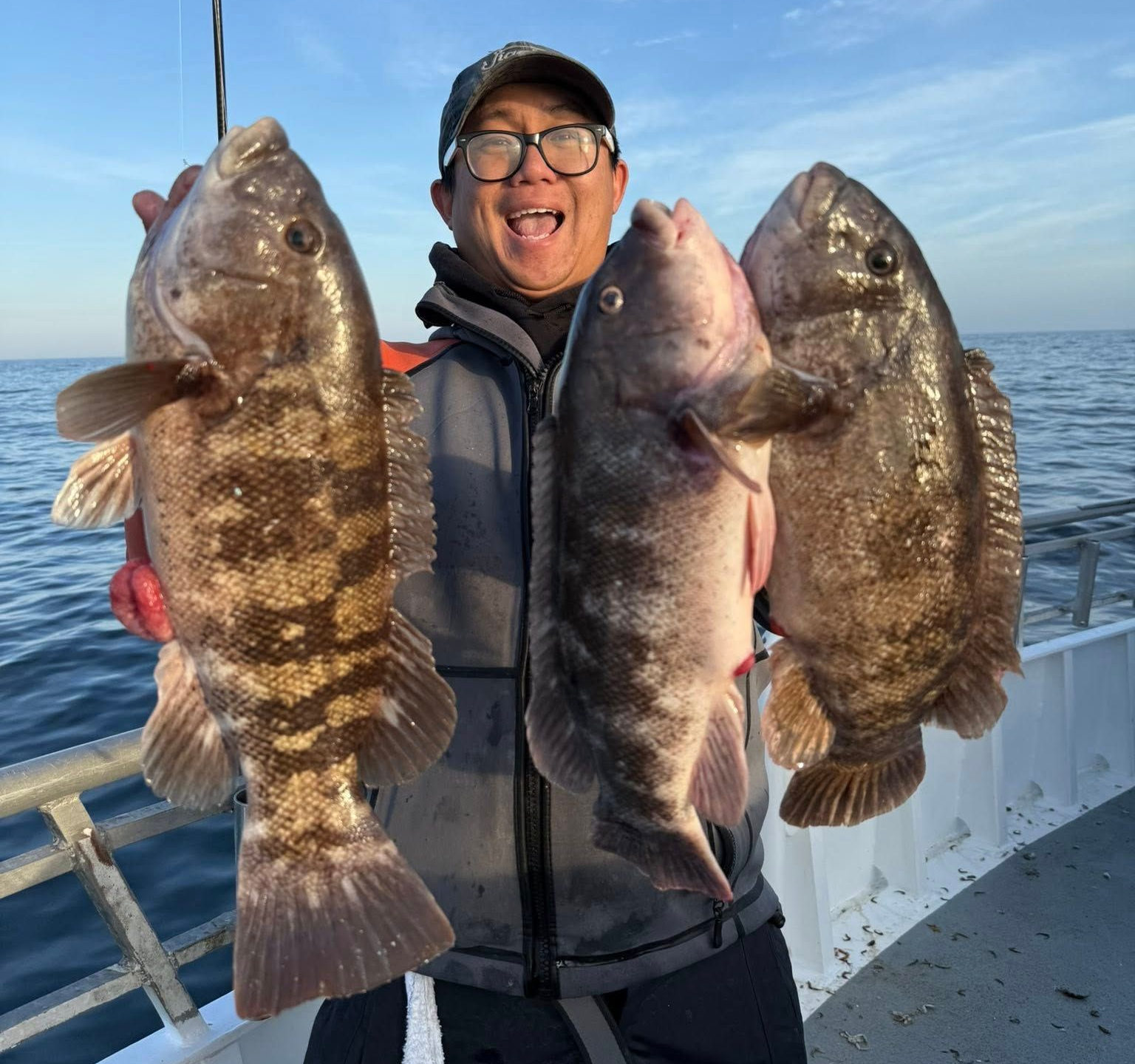 Party boat Sea Bass catch Brielle NJ