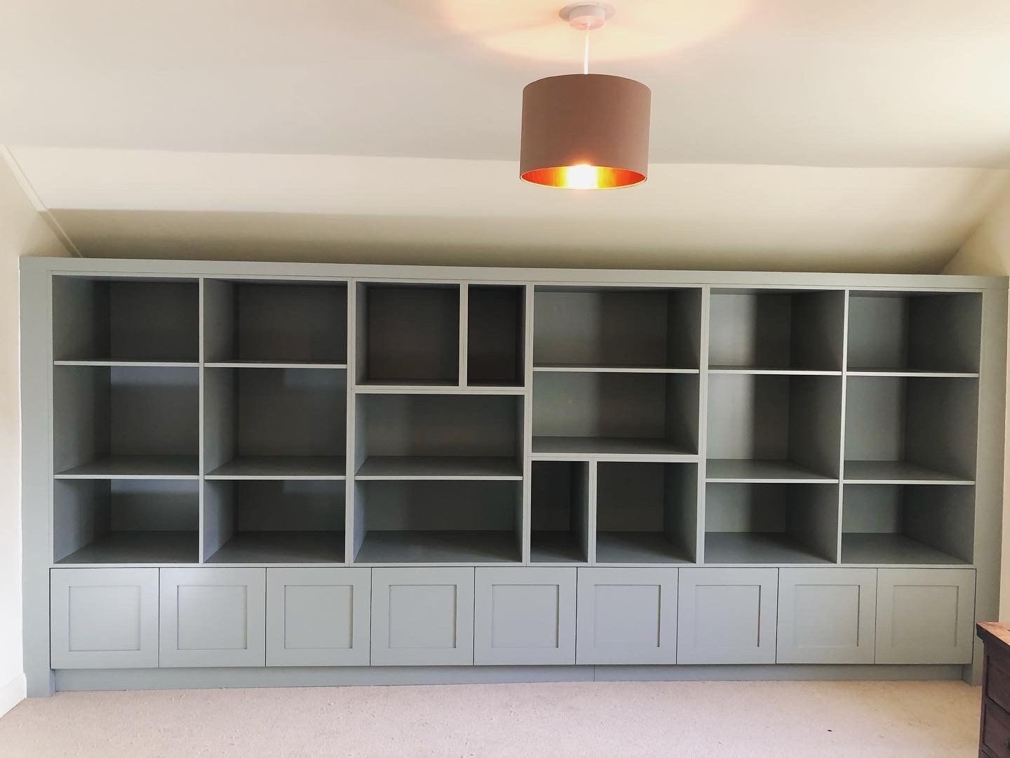 bookshelf, library, storage, bespoke, Helford, Cornwall
