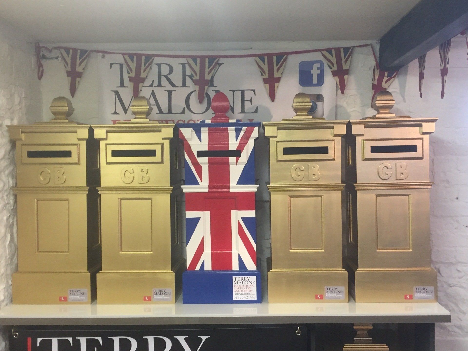 Gold Postboxes