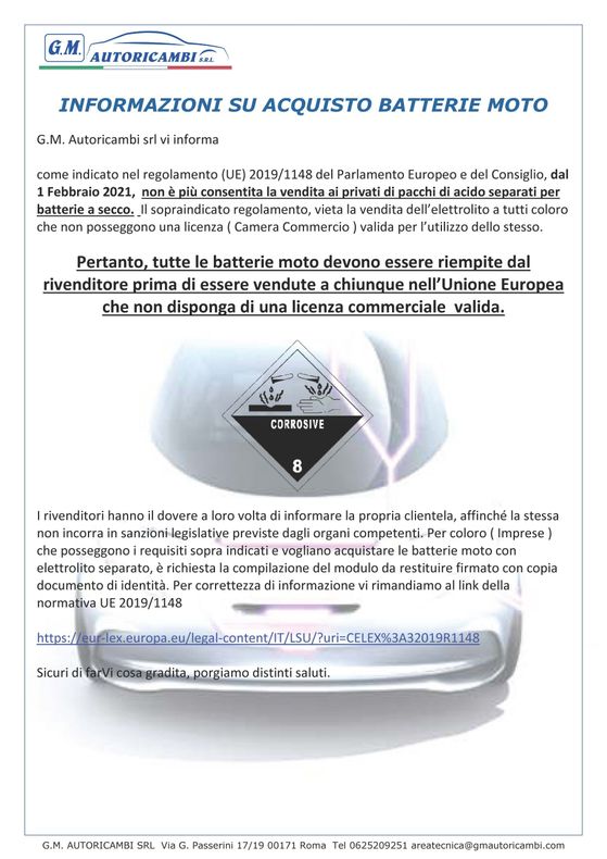 lettera GM autoricambi