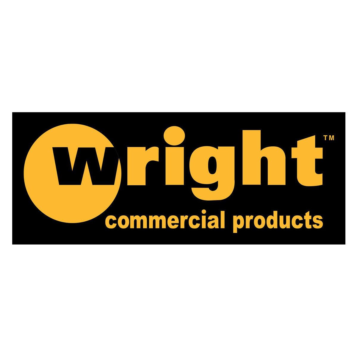 wright commercial products logo in orange and black