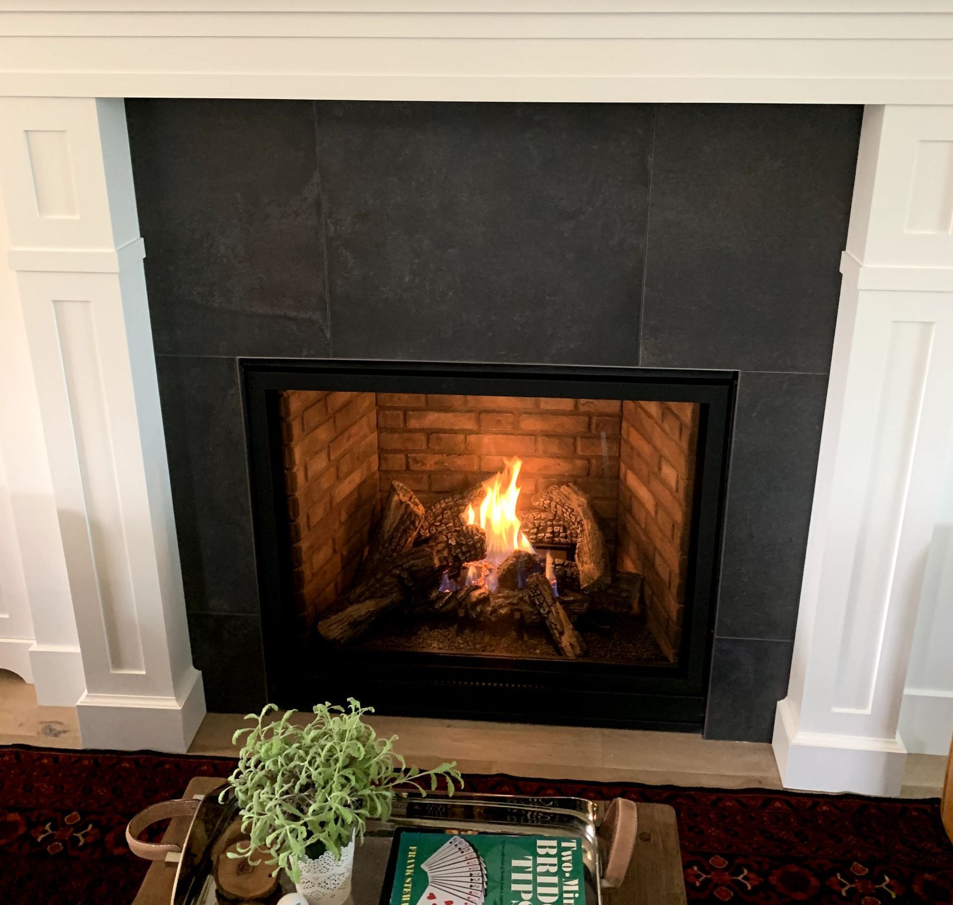Fireplace in a house