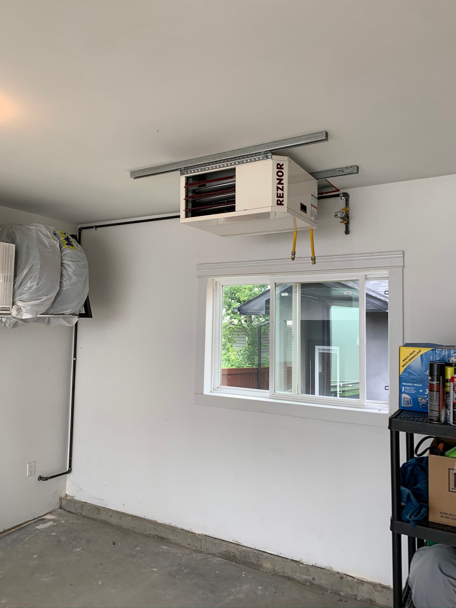 heater in a garage