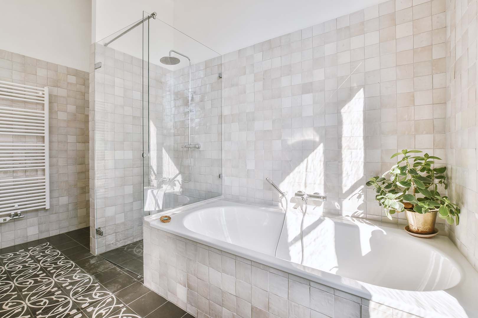 Shower Into a Bathtub