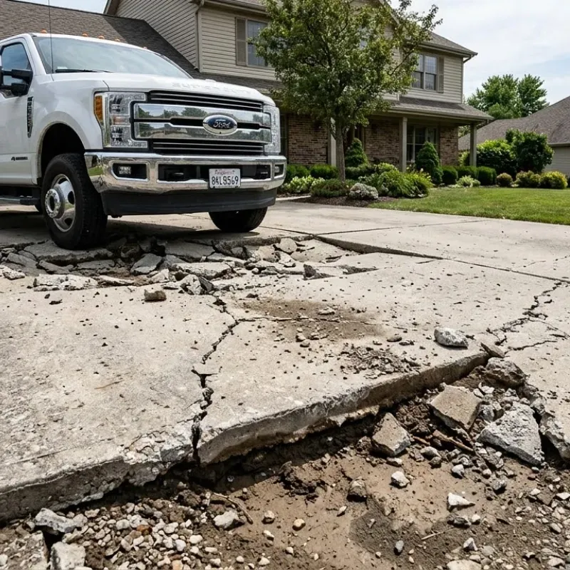 Common concrete driveway mistakes in Lafayette LA causing cracks and early failure