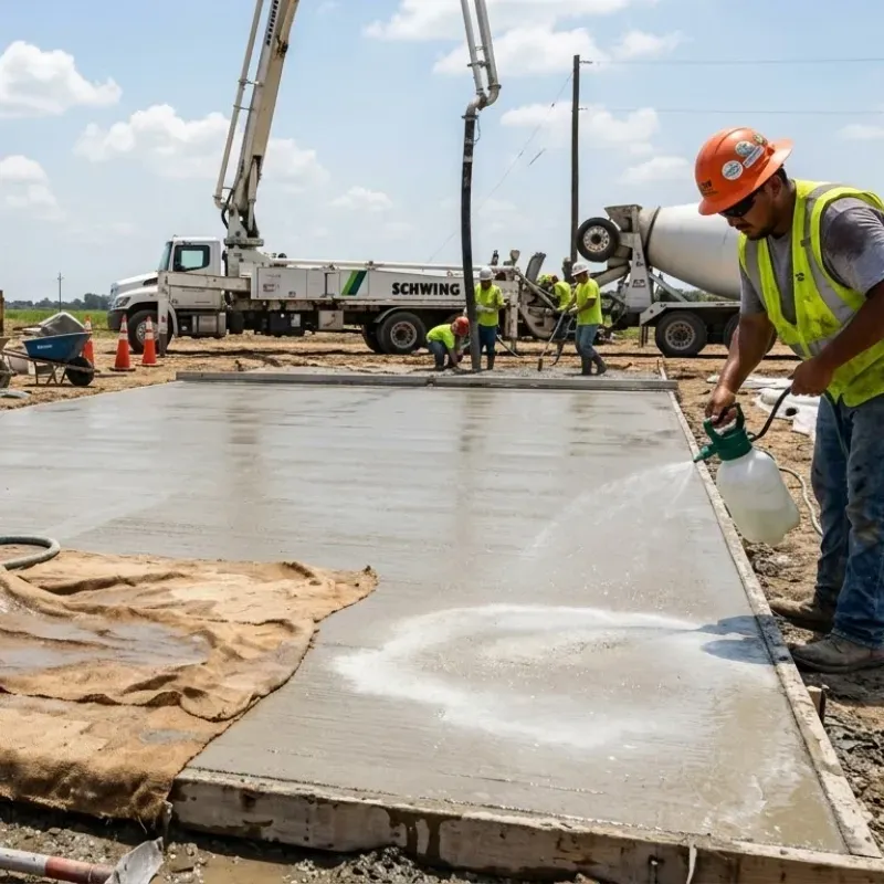Concrete curing and maintenance