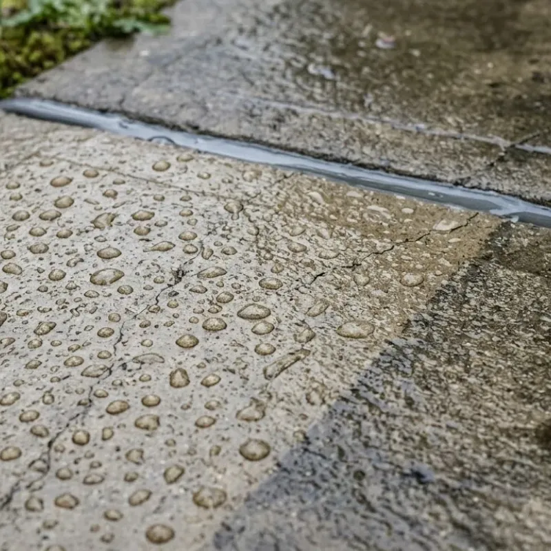 Concrete moisture control and sealing in Lafayette, LA to prevent cracking and water damage, using penetrating sealers