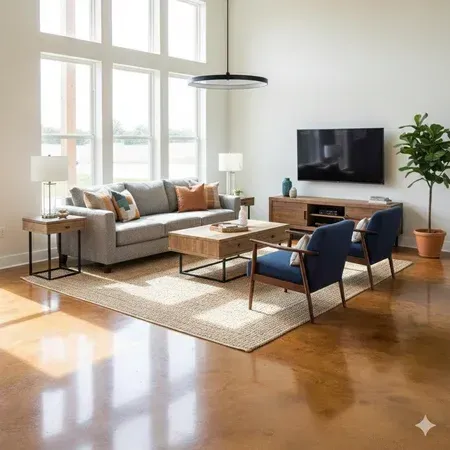 Stained concrete floor cost Lafayette LA