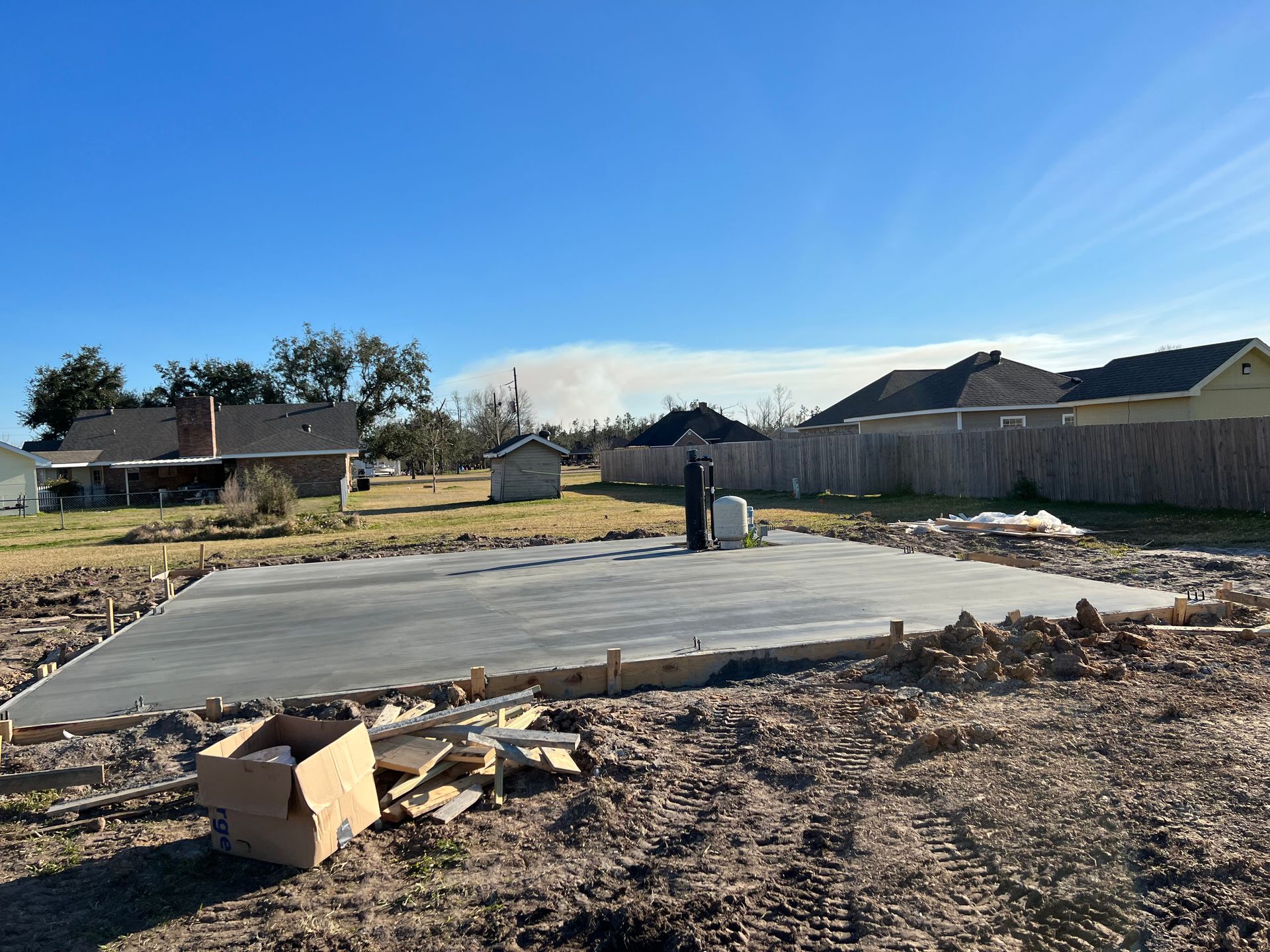 new concrete foundation in Carencro LA