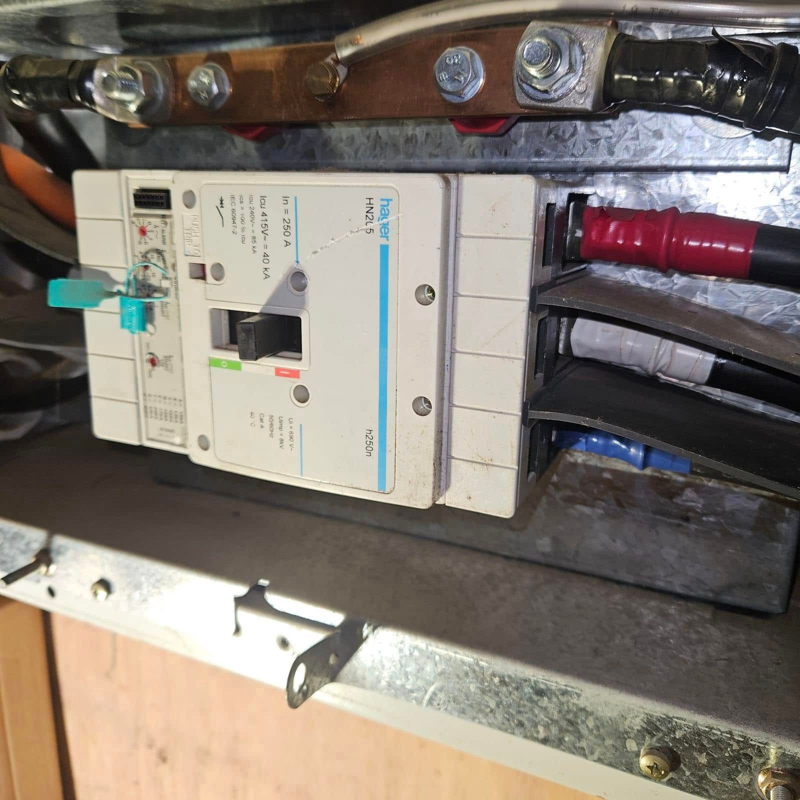 Close-Up of An Electrical Breaker Panel — SRB Electrical Contracting Pty Ltd In Davistown, NSW
