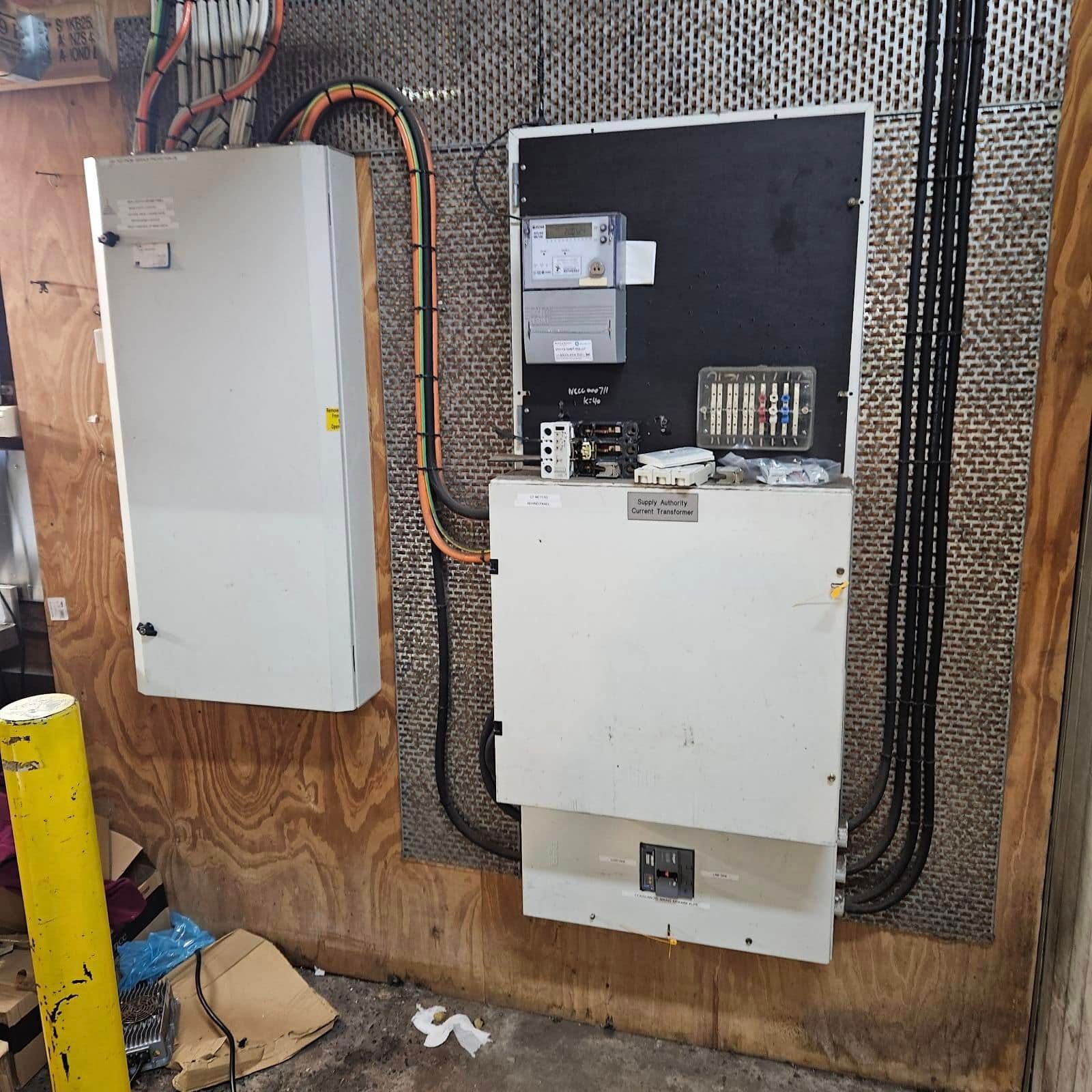 Electrical Panels Mounted on a Wiring and Conduit — SRB Electrical Contracting Pty Ltd In Central Coast, NSW