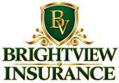 A logo for brightview insurance and financial group.