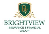 A logo for brightview insurance and financial group.