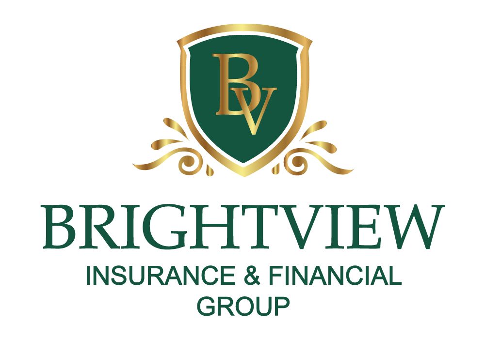 A logo for brightview insurance and financial group.