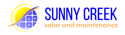 The logo for sunny creek solar and maintenance