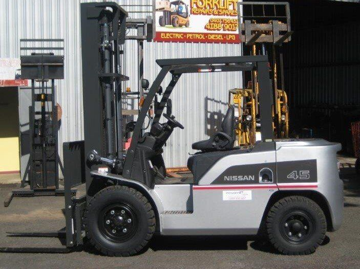 Nissan Forklift Parked in a Warehouse — Forklift Repairs & Spares In Svensson Heights, QLD