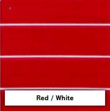 Marine decking colour option: white and red