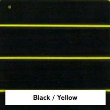 Marine decking colour option: black and yellow