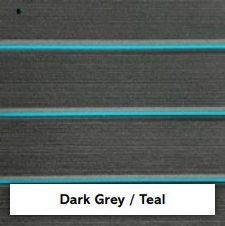 Marine decking colour option: teal and dark grey