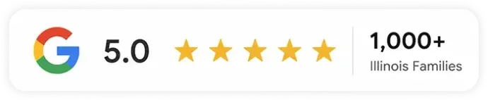 Rated 5.0 stars on Google by over 1,000 Illinois families
