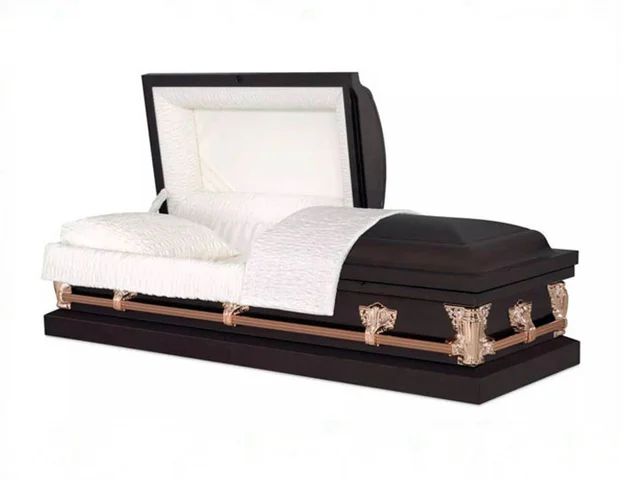 Venetian bronze metal casket from Caring Cremations