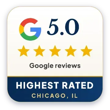 Highest rated in Chicago: 5.0 stars on Google reviews