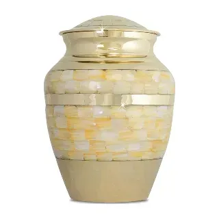 Mother of Pearl Urn from Caring Cremations