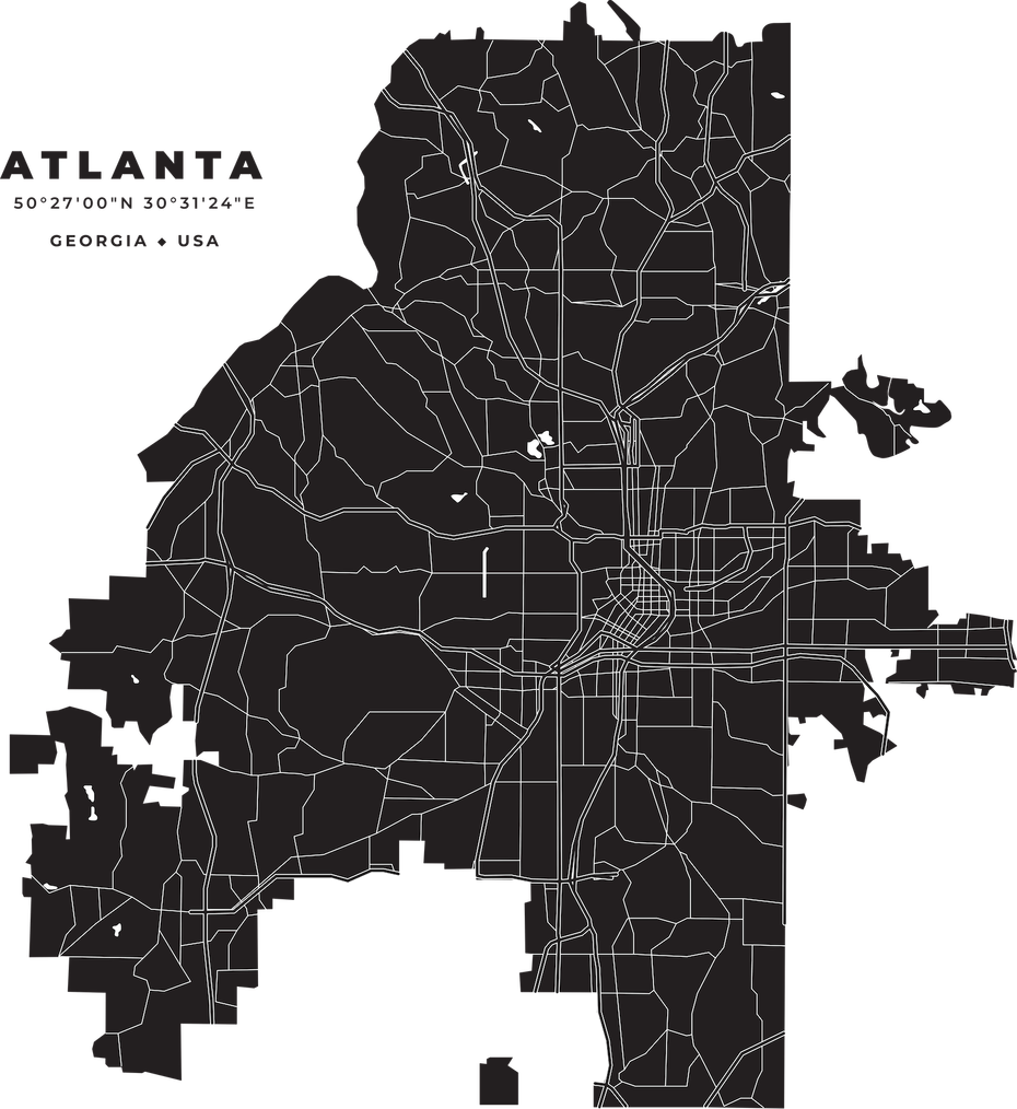 Atlanta, Georgia map