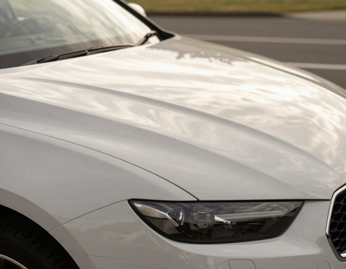 Freshly polished car bonnet panel, Auckland