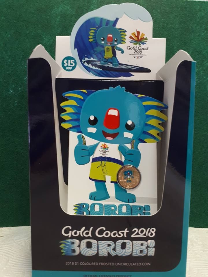 A Box That Says Gold Coast 2018 on It — John Platts Stamps & Coins In Townsville, QLD
