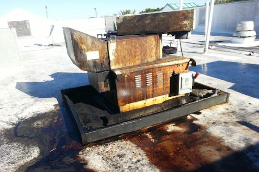 grease containment systems for roofing contractors
