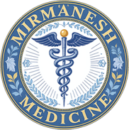 A blue circular logo featuring the text 