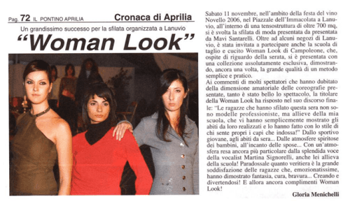 Un articolo di giornale sull'aspetto di una donna