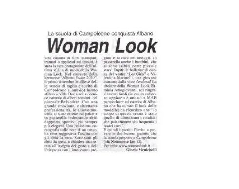 Un articolo di giornale sull'aspetto di una donna.