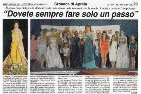 A newspaper article about dovete sempre fare solo un passo
