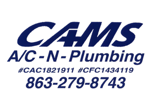 A logo for cams heating ventilation air conditioning