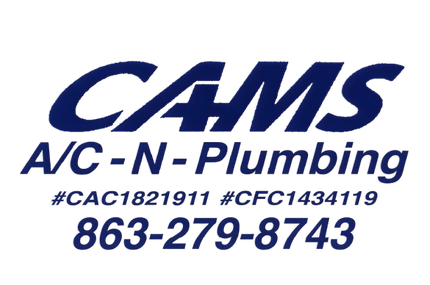 A logo for cams heating ventilation air conditioning