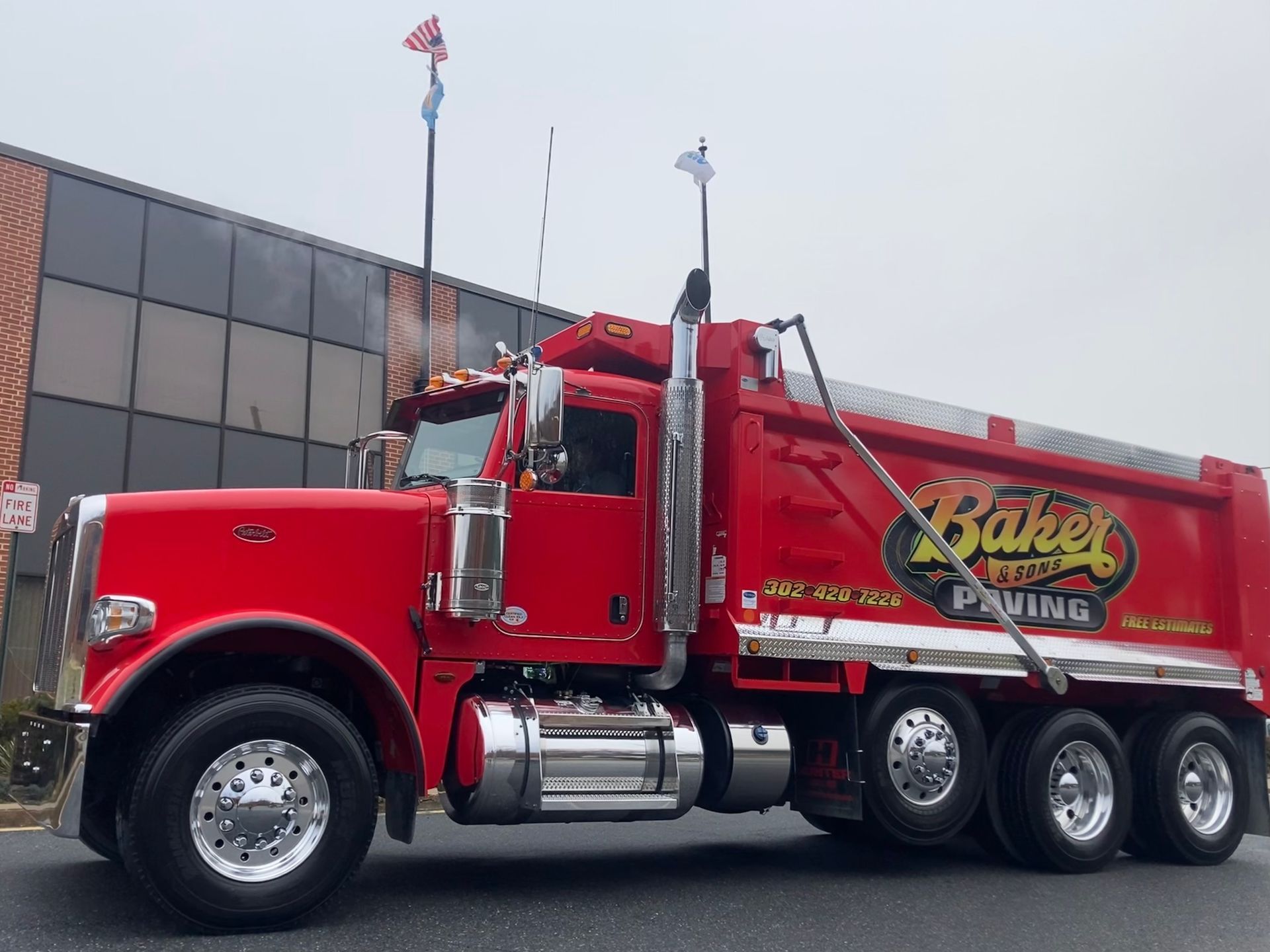 Baker & Sons Paving Service Truck