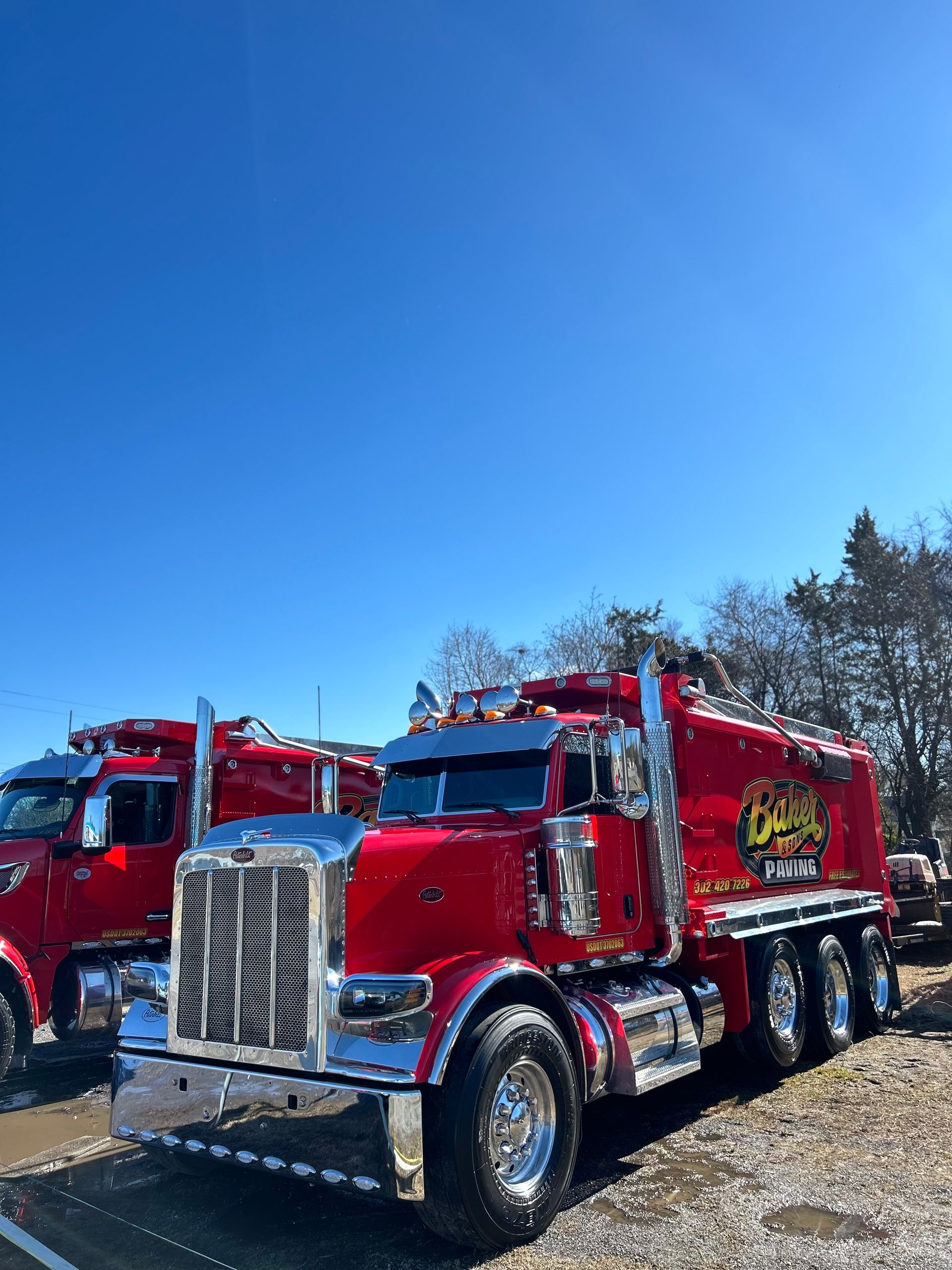 Baker & Sons Paving Truck