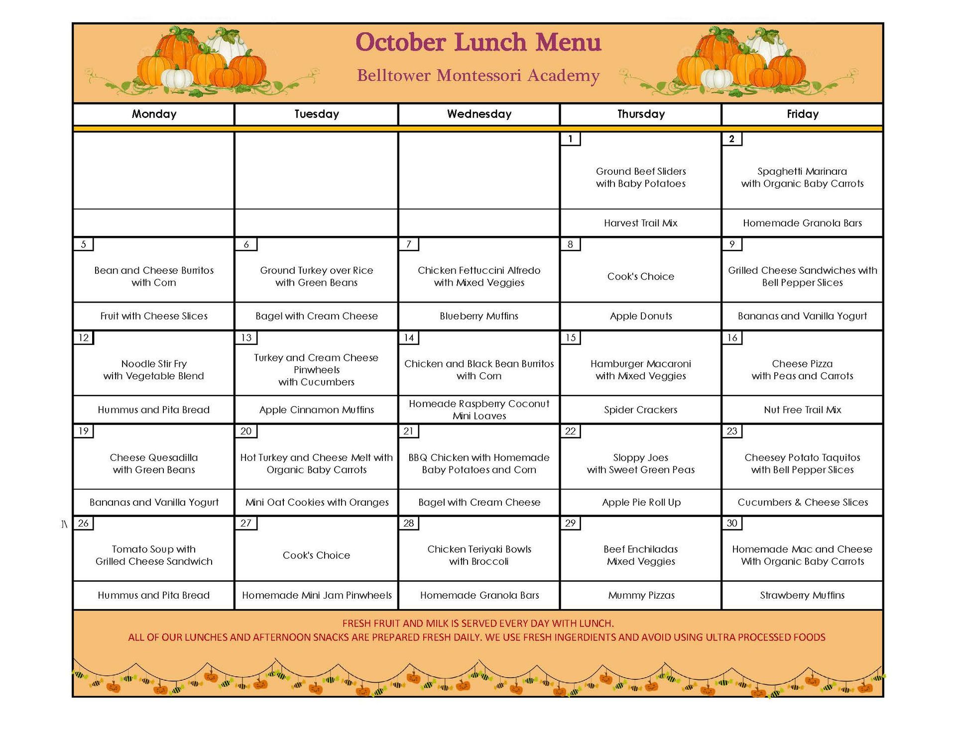 Lunch Program June