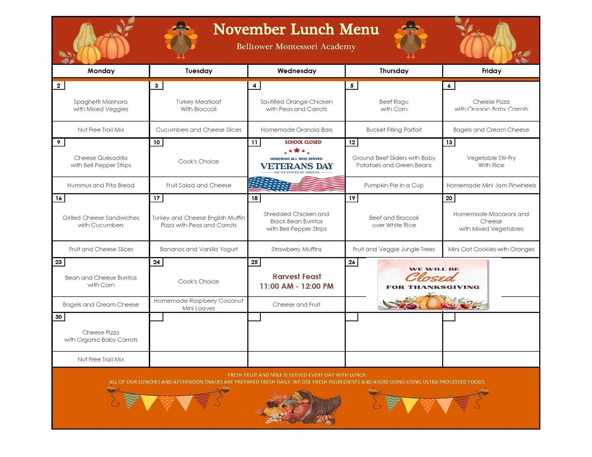 Lunch Program June